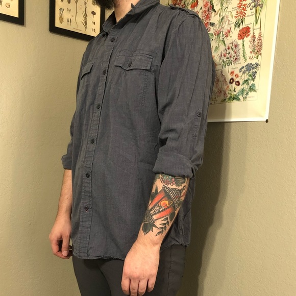 Grey button down! - Picture 2 of 3